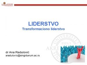 Transformaciono liderstvo