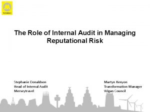 The Role of Internal Audit in Managing Reputational