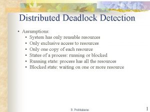Cmh algorithm for deadlock detection