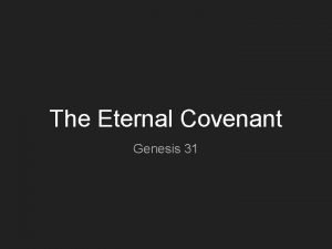 Eternal covenant 20