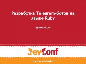 Language telegram bot