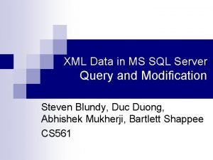 Sql query for xml