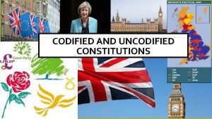 Codified and uncodified law examples