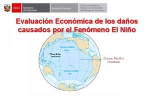 Evaluacin Econmica de los daos causados por el