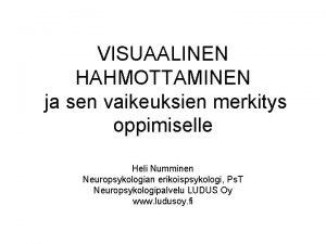 Visuaalinen hahmottaminen