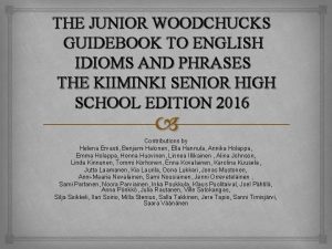 Jr woodchuck guidebook