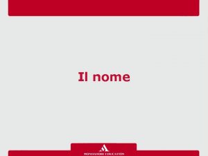 Cos'è il nome