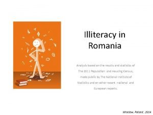 Functional illiteracy romania