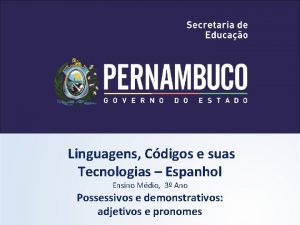 Linguagens Cdigos e suas Tecnologias Espanhol Ensino Mdio