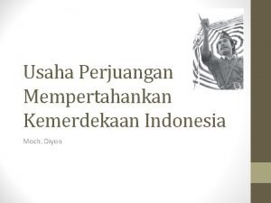 Peta konsep usaha mempertahankan kemerdekaan indonesia