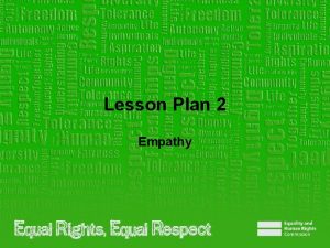 Learning outcomes of empathy
