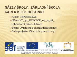 NZEV KOLY ZKLADN KOLA KARLA KLE HOSTINN Autor