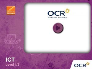 Ocr nationals ict