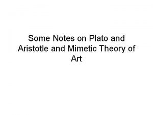 Plato's theory of mimesis