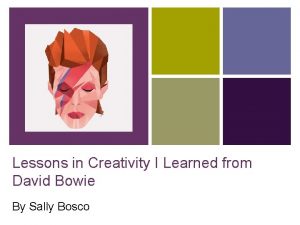David bowie on creativity