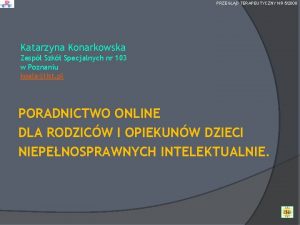 PRZEGLD TERAPEUTYCZNY NR 52008 Katarzyna Konarkowska Zesp Szk
