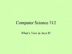 Java 8 312