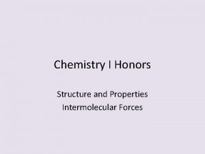 Imf chemistry