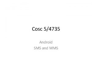 Android mms receiver