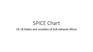 Mali empire spice chart