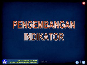 DIKLATBIMTEK KTSP 2009 DEPARTEMEN PENDIDIKAN NASIONAL HALAMAN 1