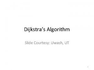 Slide courtesy Slide courtesy