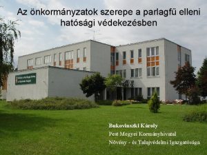 Az nkormnyzatok szerepe a parlagf elleni hatsgi vdekezsben