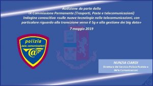 Audizione da parte della IX Commissione Permanente Trasporti