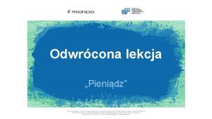 Odwrcona lekcja Pienidz Pienidze rodek WYMIANY akceptowany na