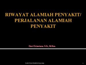 Bagan riwayat alamiah penyakit