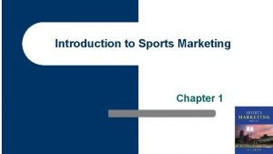 Introduction to sports marketing