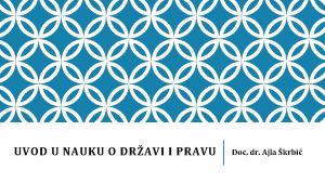 UVOD U NAUKU O DRAVI I PRAVU Doc