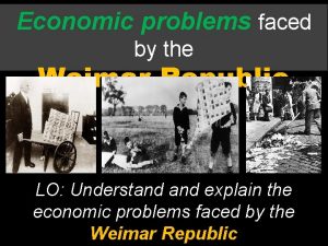 Weimar republic economic problems