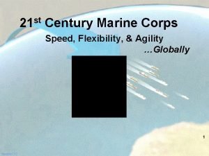 21 st Century Marine Corps Speed Flexibility Agility