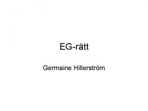 Germaine hillerström