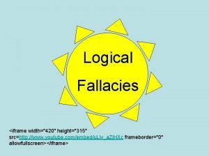 The non sequitur fallacy