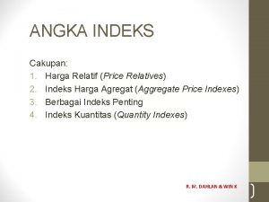 Apa itu harga relatif