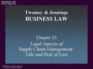Business law twomey