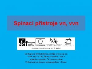 Spnac pstroje vn vvn Dostupn z Metodickho portlu