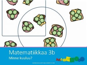 Matematiikkaa 3 b Minne kuuluu MATEMATIIKKAA 3 B