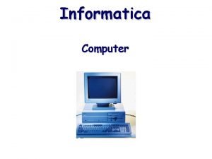 Informatica Computer Calcolatore strumento per fare calcoli Definizione