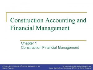 Construction accounting and financial management
