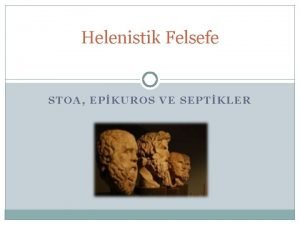 Helenistik felsefe ne demek