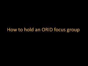 Orid reflection