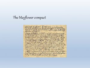When did the mayflower compact happen When did the mayflower compact happen