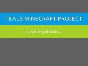 Minecraft block hardness