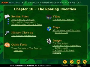 Chapter 10 the roaring twenties