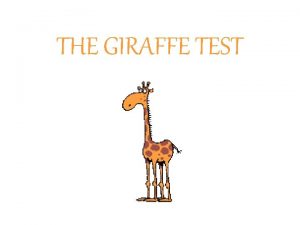 The giraffe test