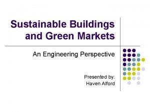 Green buildings