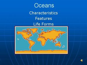 Characteristics of oceans